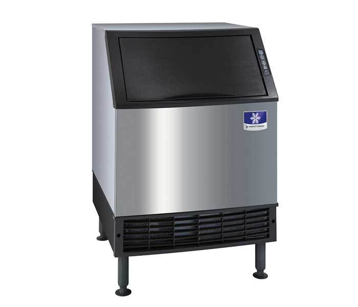Manitowoc UYF0240W-161B, 219 lbs/24hr Half-Cube Ice Machine w/ Built-In Bin, Water Cooled