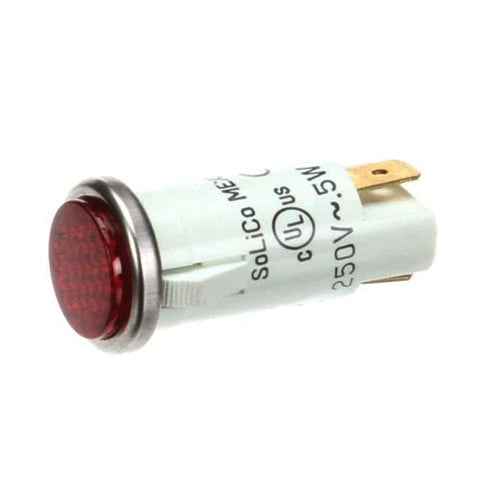 Imperial 1124-230, Red Indicator Signal Light, 1/2", 250V