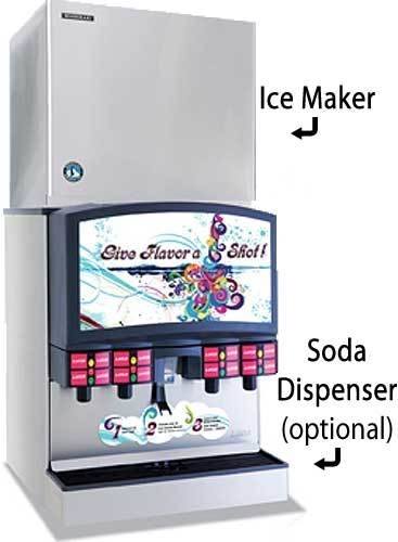 Hoshizaki KMD-860MWJ, 940 Lbs Ice/24Hr, Crescent Cube Ice Machine, Water Cooled