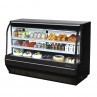 Turbo Air TCDD-72H-W-N, 72" Curved Glass High Profile Refrigerated Deli Display Case