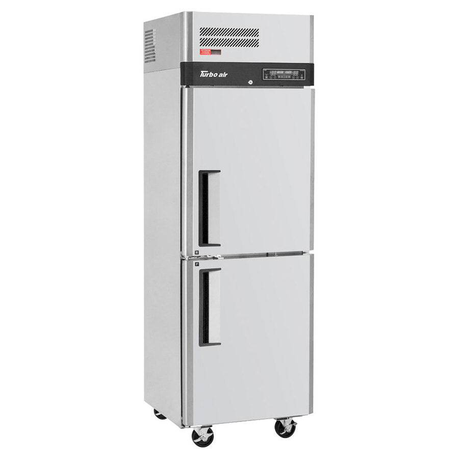 Turbo Air M3RF19-2-N, 25" Solid Half-Door Dual Temp Refrigerator / Freezer