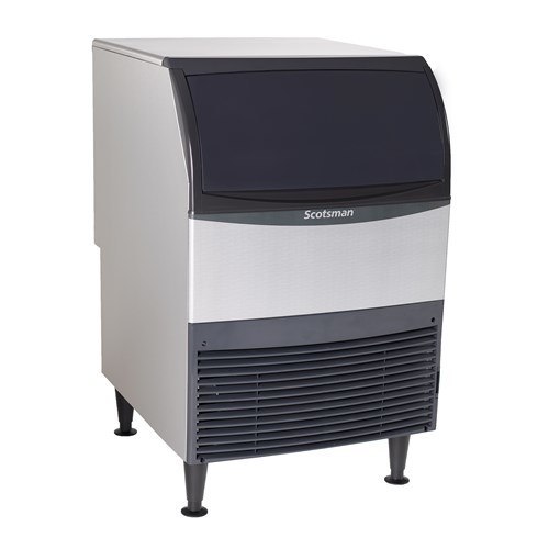 Scotsman UF424W-1, 400 lbs Ice/24Hr Flake Ice Machine w/ Built-in Bin 80 lbs
