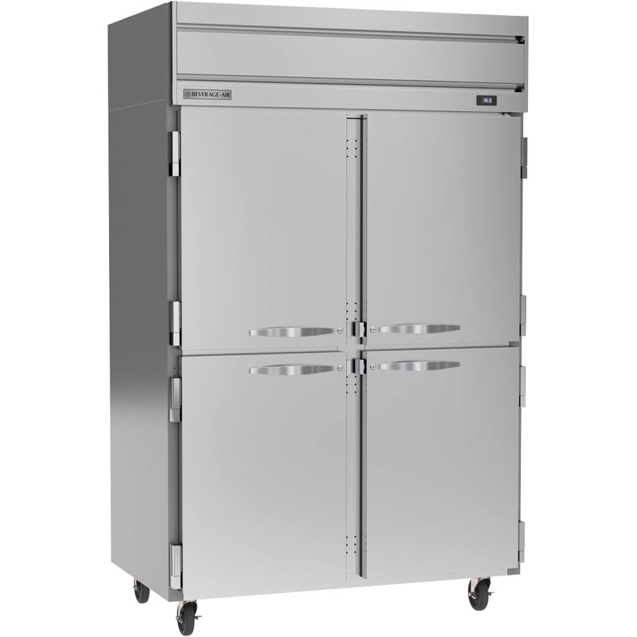 Beverage Air HR2HC-1HS, 52" Half-Solid Double Doors Reach-in Refrigerator