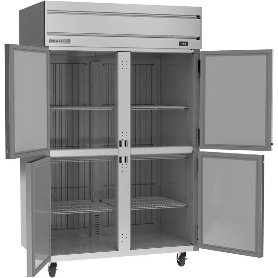 Beverage Air HR2HC-1HS, 52" Half-Solid Double Doors Reach-in Refrigerator