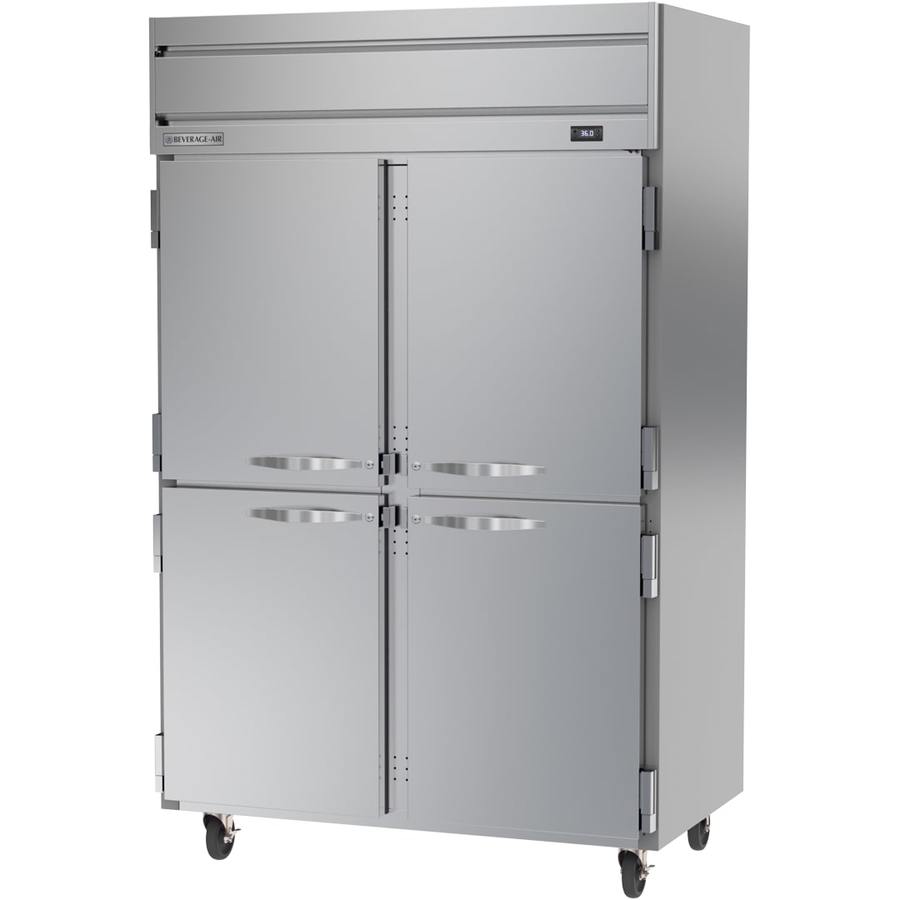 Beverage Air HR2HC-1HS, 52" Half-Solid Double Doors Reach-in Refrigerator