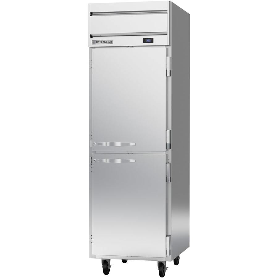 Beverage Air HR1HC-1HS, 26" (2) Solid Half Swing Doors Reach-In Refrigerator
