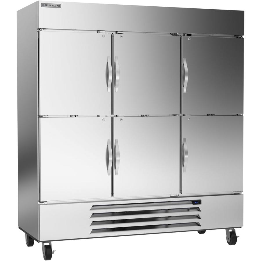 Beverage Air HBR72HC-1-HS, 75" Horizon Series Half-Solid Door Bottom Mount Refrigerator