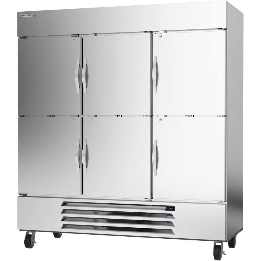 Beverage Air HBR72HC-1-HS, 75" Horizon Series Half-Solid Door Bottom Mount Refrigerator