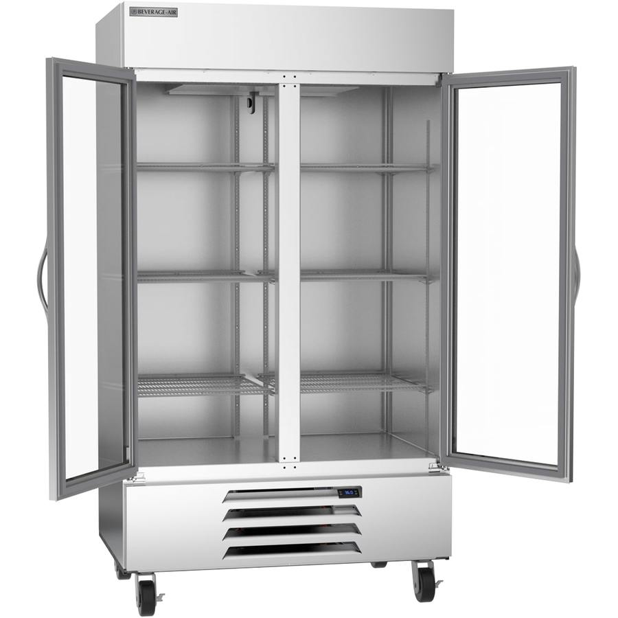 Beverage Air HBR44HC-1-G, 47" Horizon Series Glass Door Bottom Mount Refrigerator