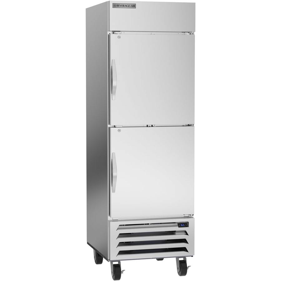 Beverage Air HBR23HC-1-HS, 27 1/4” Solid Half-Door Bottom Mount Refrigerator