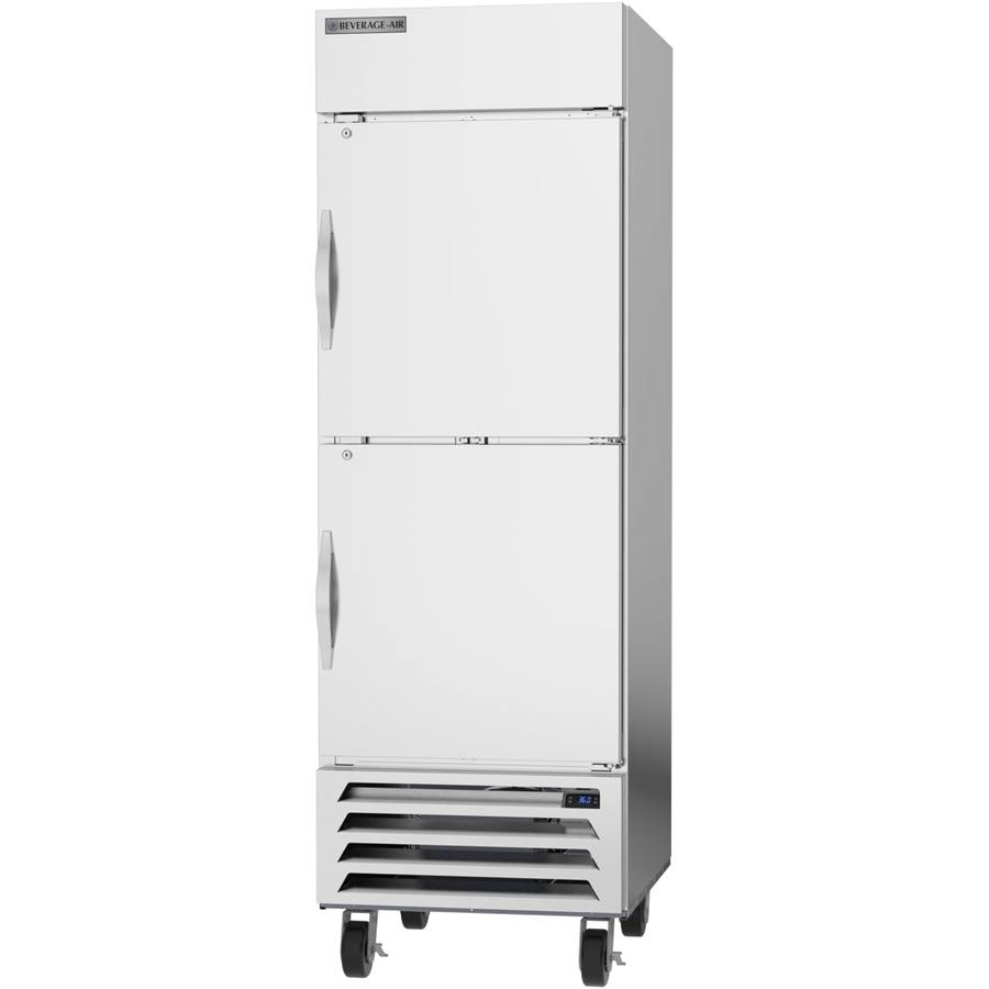 Beverage Air HBR23HC-1-HS, 27 1/4” Solid Half-Door Bottom Mount Refrigerator