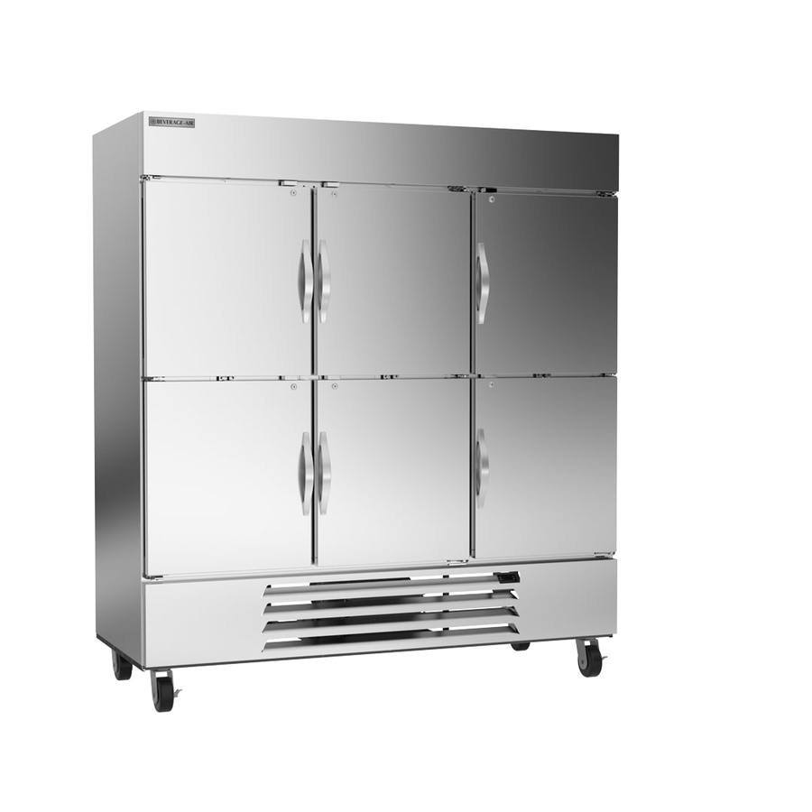 Beverage Air HBF72HC-5-HS, 75" Horizon Series Solid Half-Door Bottom Mount Freezer