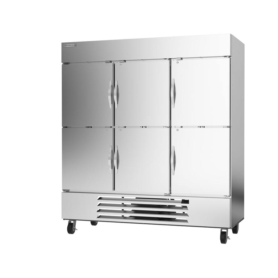 Beverage Air HBF72HC-5-HS, 75" Horizon Series Solid Half-Door Bottom Mount Freezer