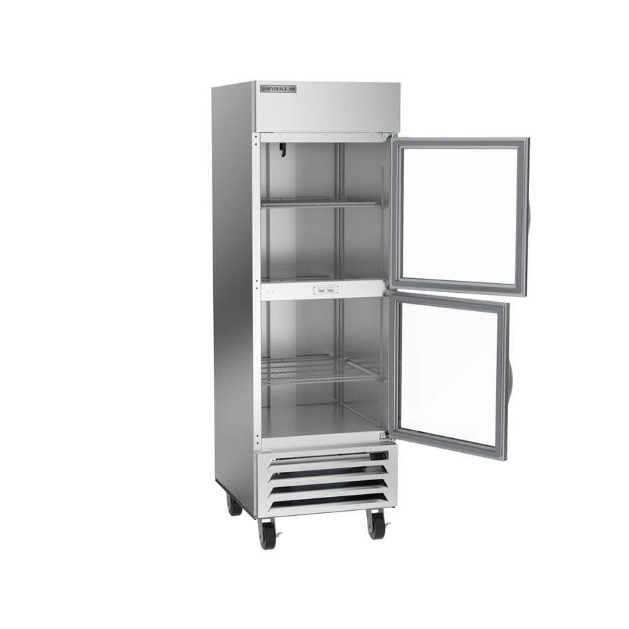 Beverage Air HBF23HC-1-HG, 27 1/4" Horizon Series Glass Half-Door Reach-In Freezer