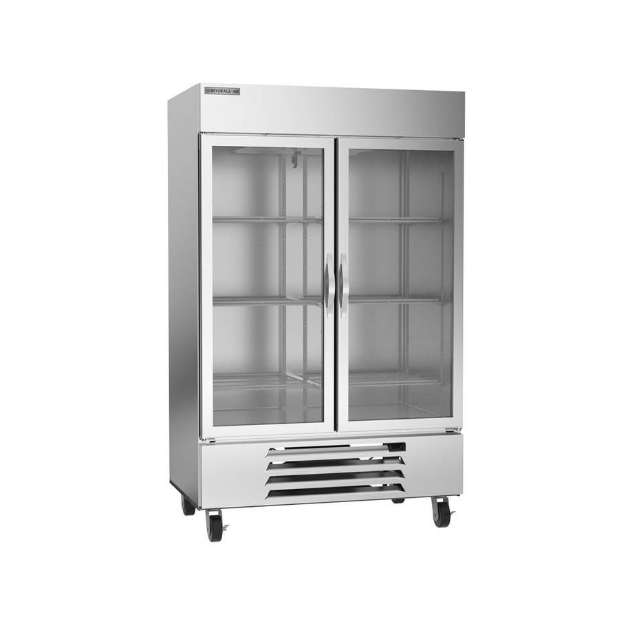 Beverage Air HBF49HC-1-G, 52" Horizon Series Glass Door Bottom Mount Freezer