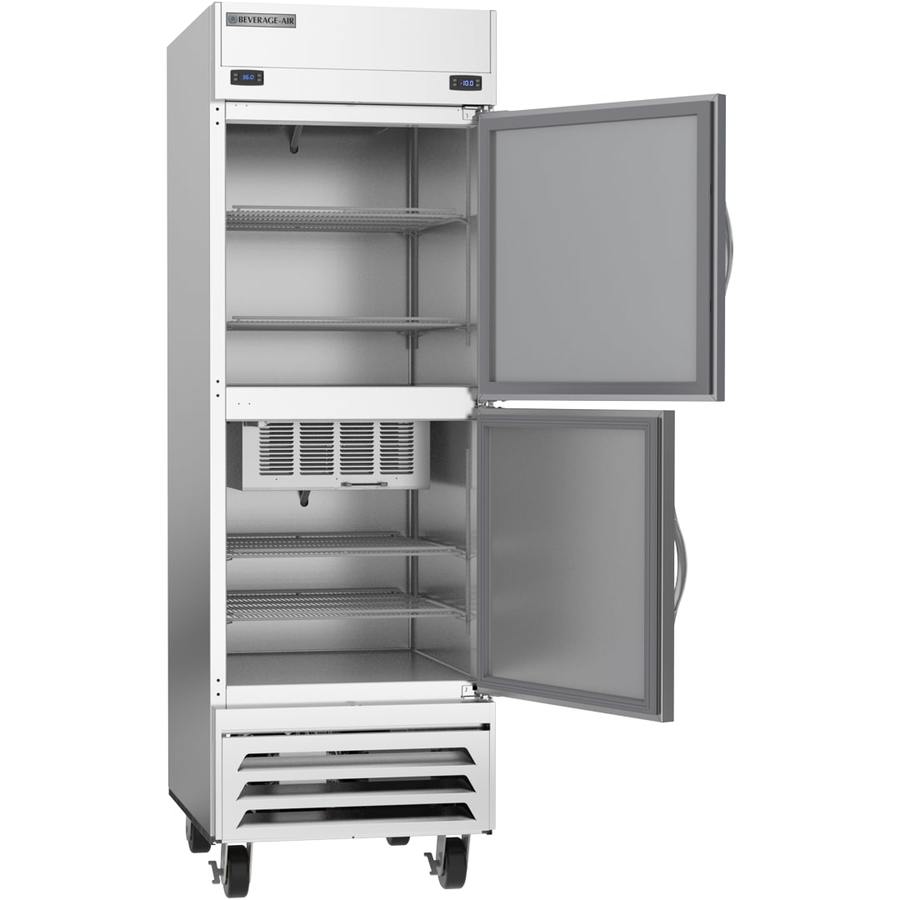 Beverage Air HBRF23HC-1-A, 27 1/4" Dual Temp Refrigerator/Freezer Bottom Mount Reach-In