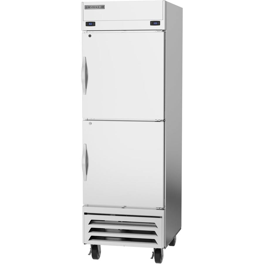Beverage Air HBRF23HC-1-A, 27 1/4" Dual Temp Refrigerator/Freezer Bottom Mount Reach-In
