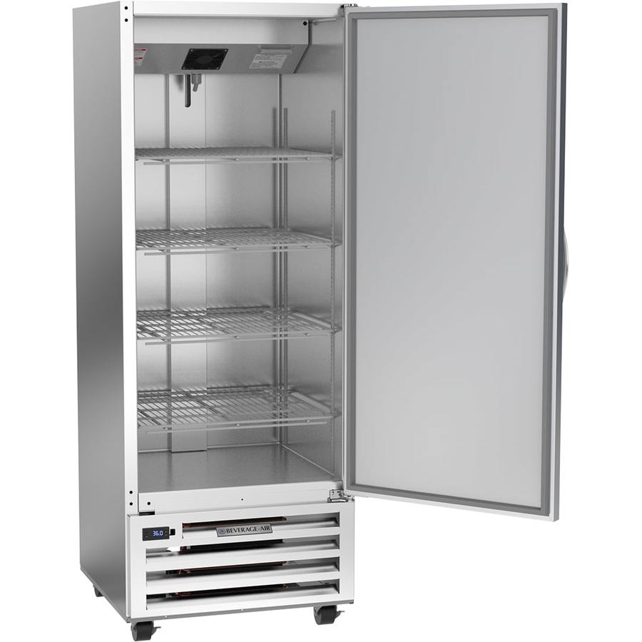 Beverage Air RI18HC, 27 1/4" RI Series Solid Door Bottom Mount Reach-In Refrigerator