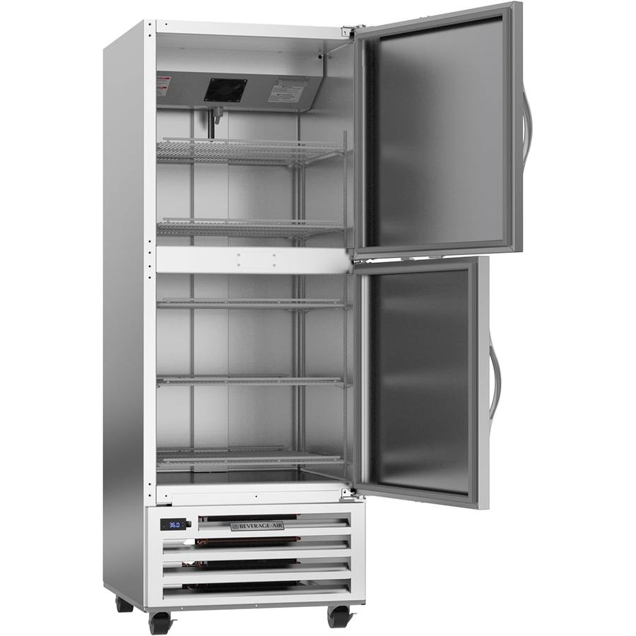 Beverage Air RI18HC-HS, 27 1/4" RI Series Half Solid Door Bottom Mount Reach-In Refrigerator