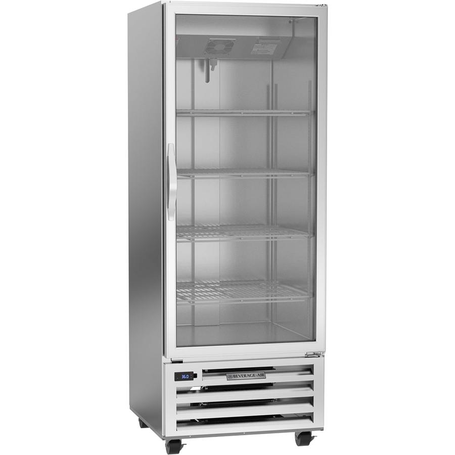 Beverage Air RI18HC-G, 27 1/4" RI Series Glass Door Bottom Mount Reach-In Refrigerator