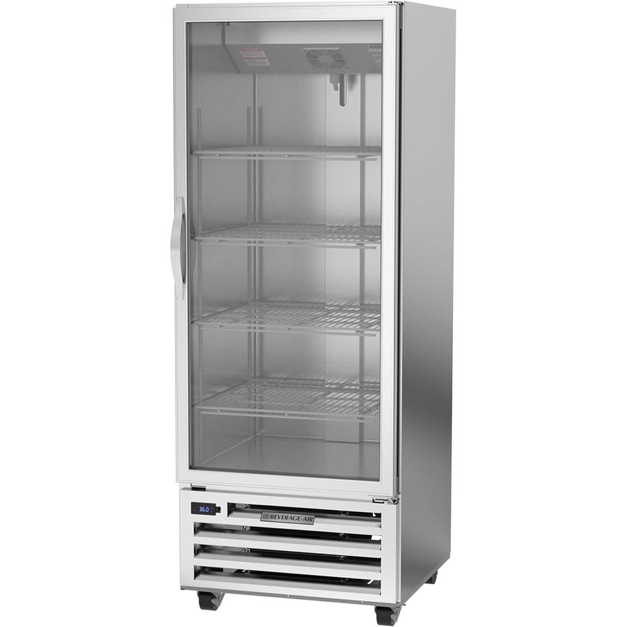 Beverage Air RI18HC-G, 27 1/4" RI Series Glass Door Bottom Mount Reach-In Refrigerator