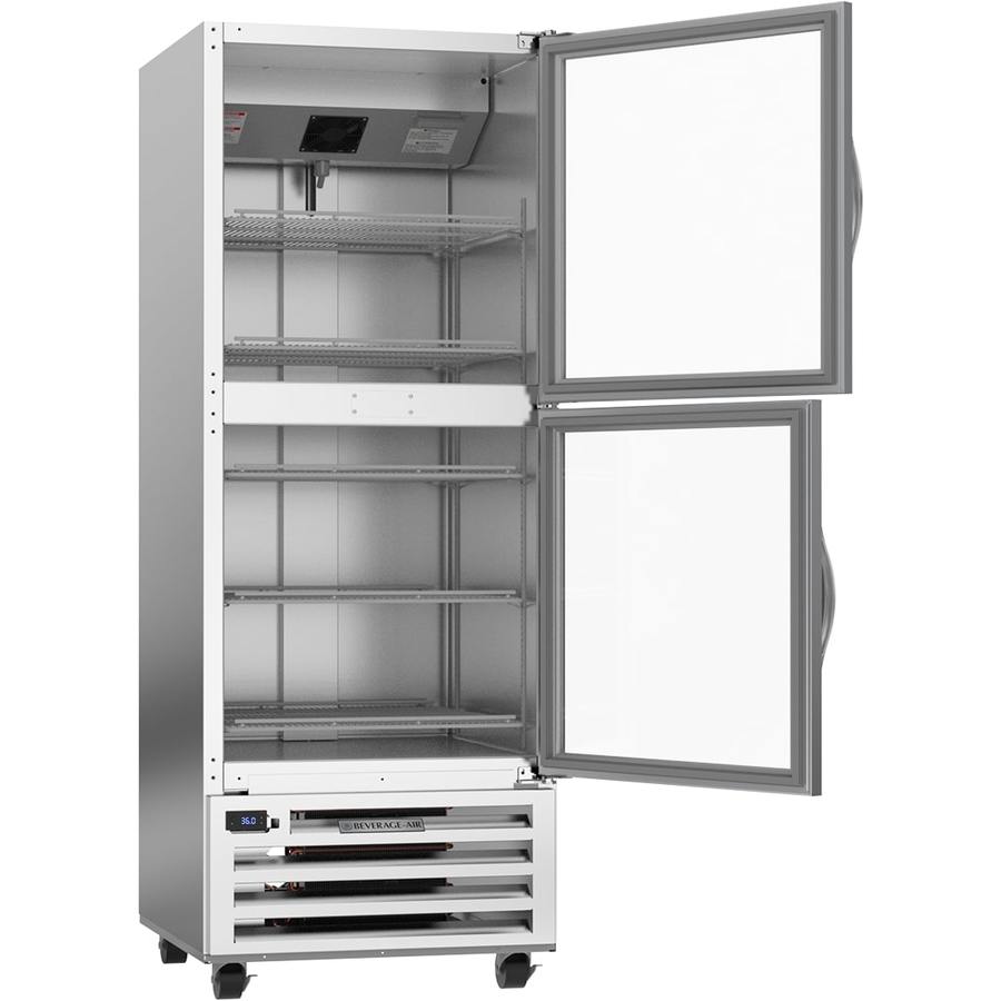 Beverage Air RI18HC-HG, 27 1/4" RI Series Half Glass Door Bottom Mount Reach-In Refrigerator