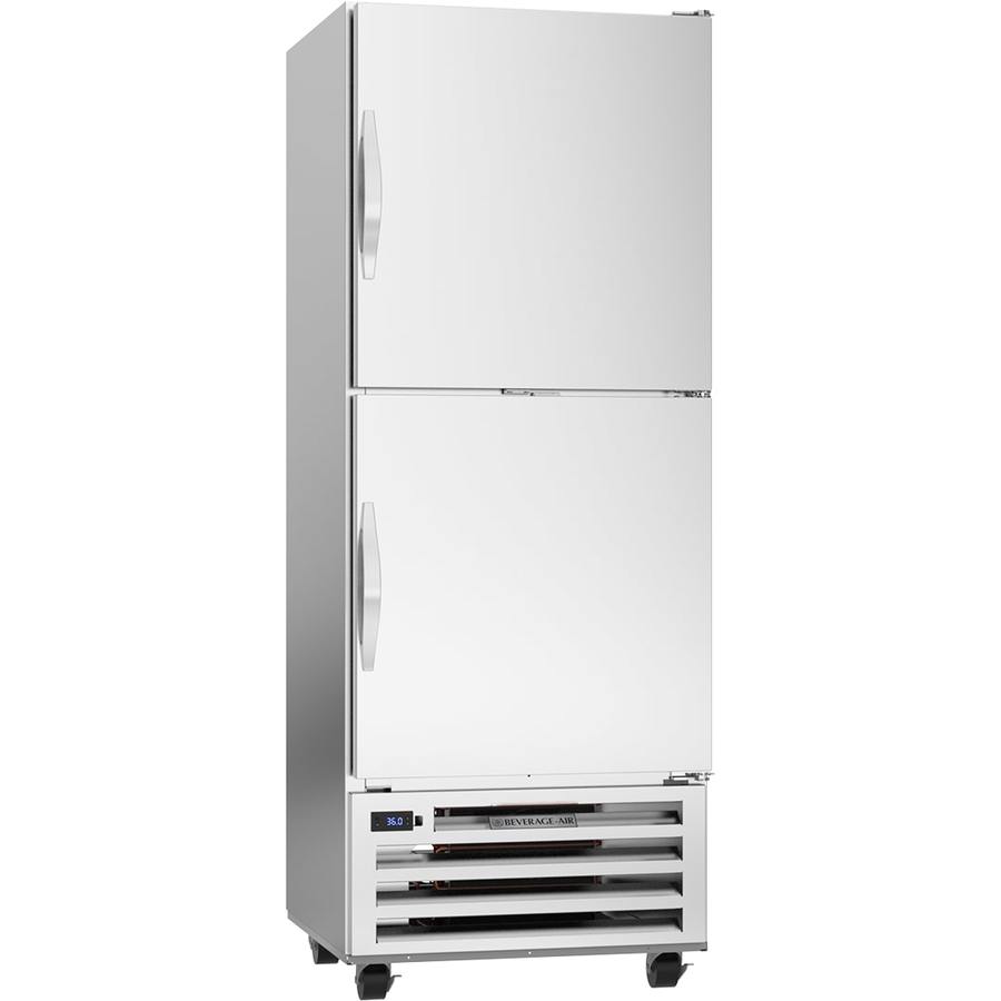 Beverage Air RID18HC-HS, 27 1/4" RI Series Pass-Thru Half Solid Door Bottom Mount Refrigerator