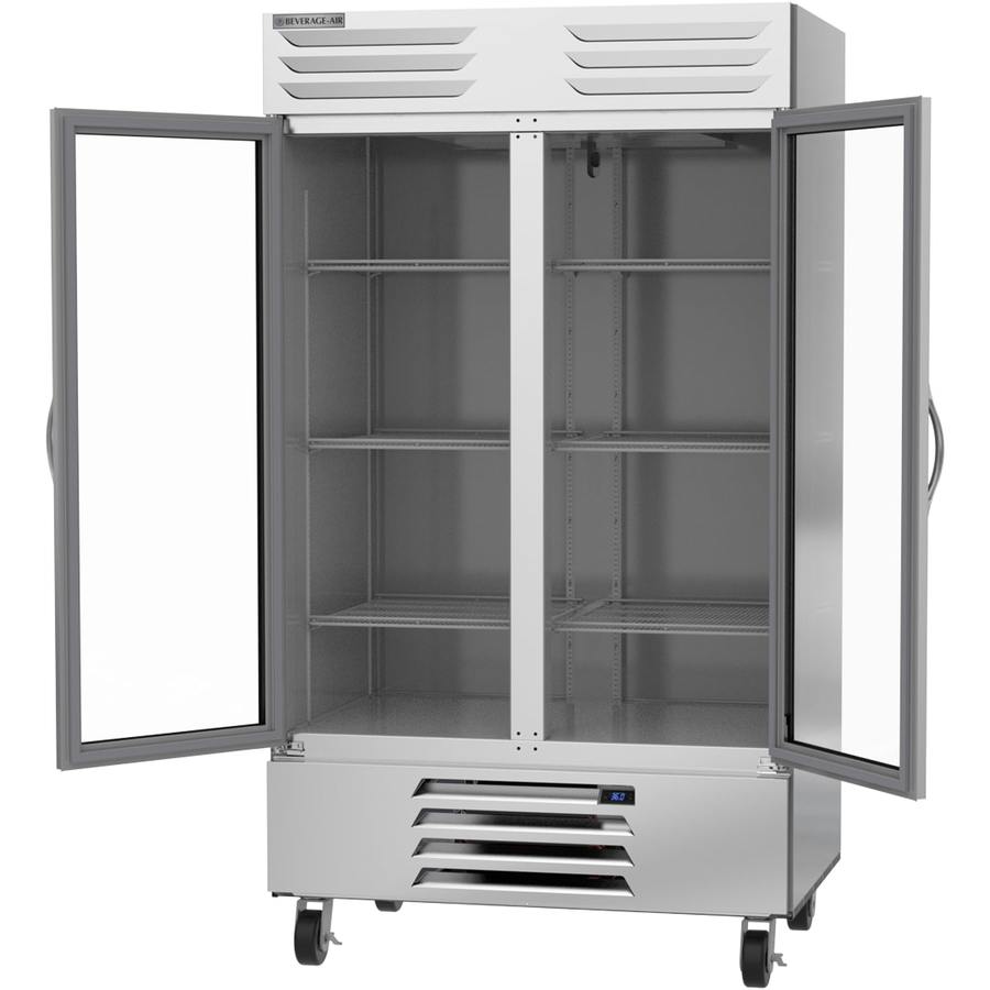 Beverage Air RB44HC-1G, 47" Glass Door Vista® Bottom Mount Reach-in Refrigerator