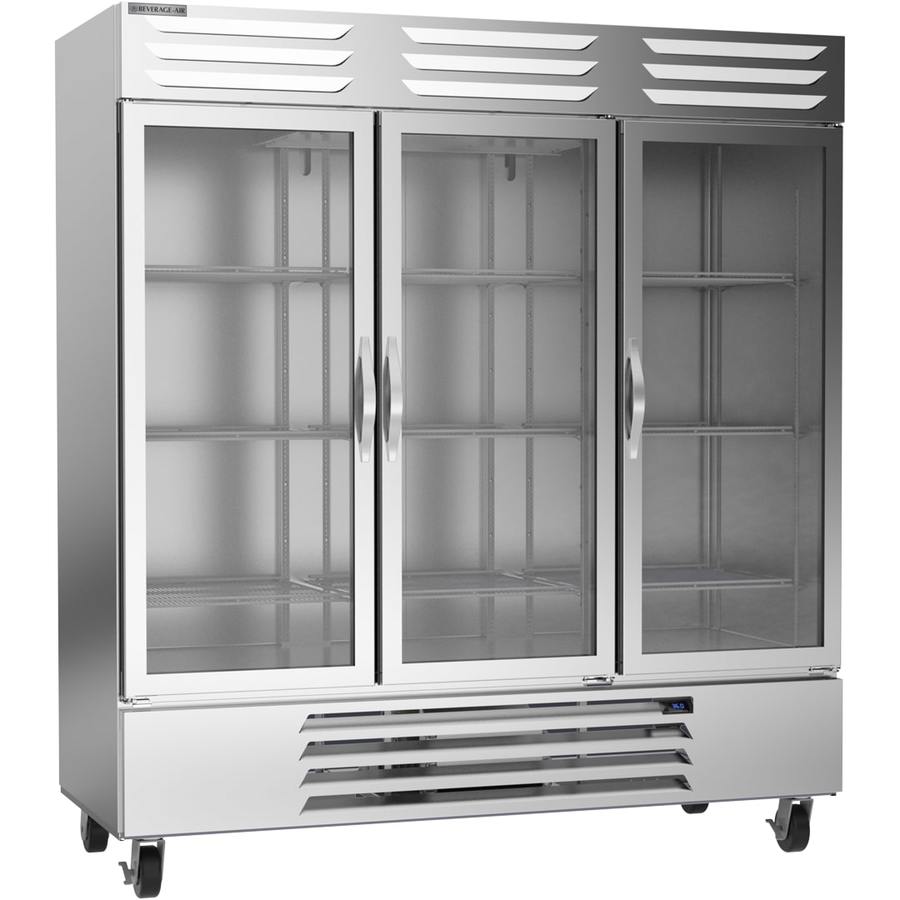 Beverage Air RB72HC-1G, 75" Glass Door Vista® Bottom Mount Reach-In Refrigerator