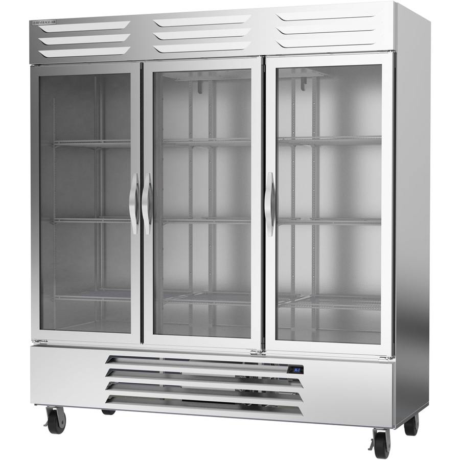 Beverage Air RB72HC-1G, 75" Glass Door Vista® Bottom Mount Reach-In Refrigerator