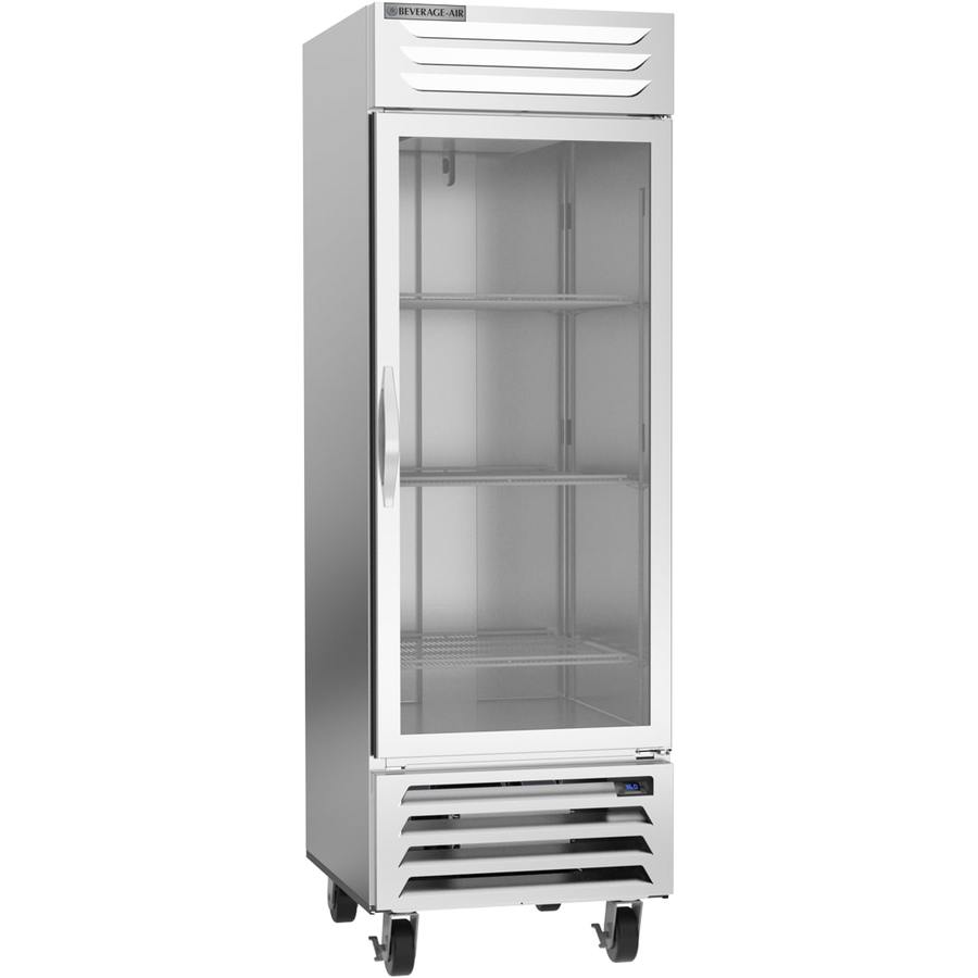 Beverage Air RB23HC-1G, 27" Glass Door Vista® Bottom Mount Reach-In Refrigerator