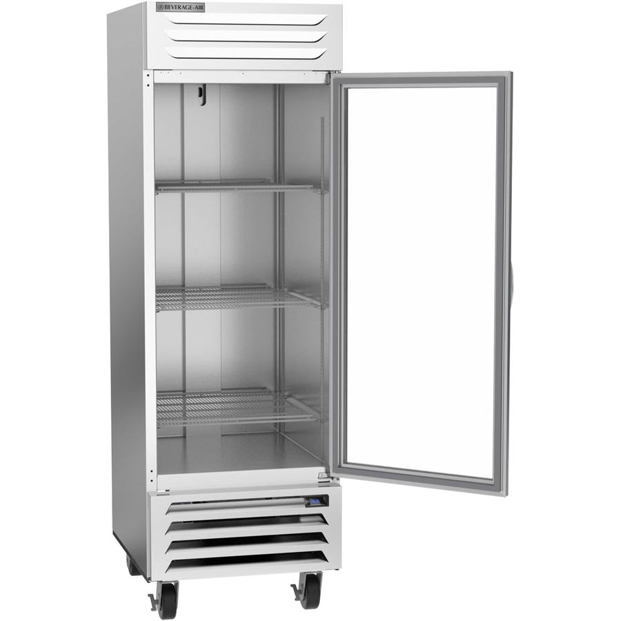 Beverage Air RB23HC-1G, 27" Glass Door Vista® Bottom Mount Reach-In Refrigerator