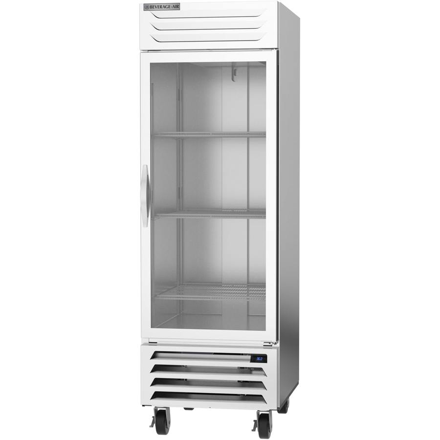 Beverage Air RB23HC-1G, 27" Glass Door Vista® Bottom Mount Reach-In Refrigerator