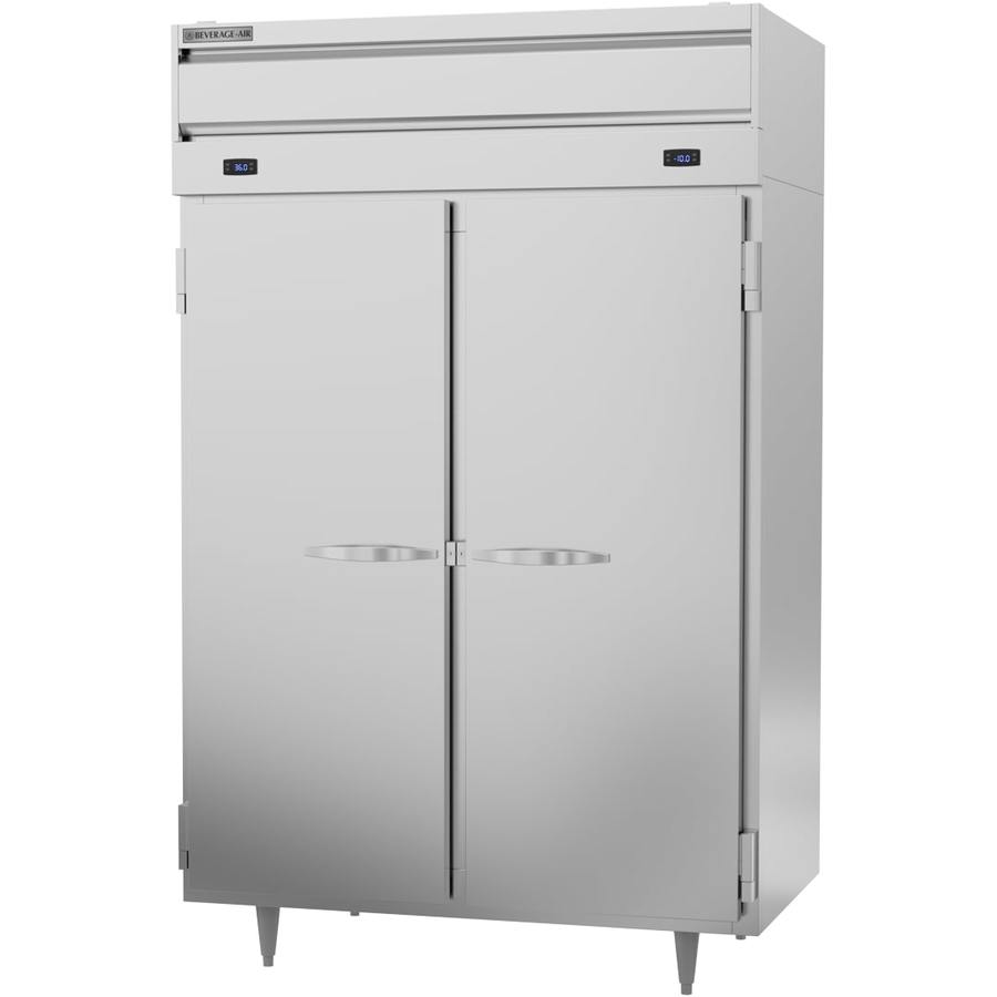 Beverage Air PRF24-24HC-1AHS, 52 1/8" P-Series Solid Half Doors Dual Temps Refrigerator/Freezer