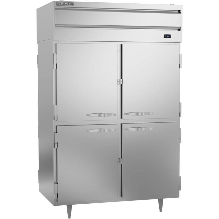Beverage Air PRD2HC-1AHS, 52 1/8" P-Series Half-Solid Door Reach-In Pass-Thru Refrigerator
