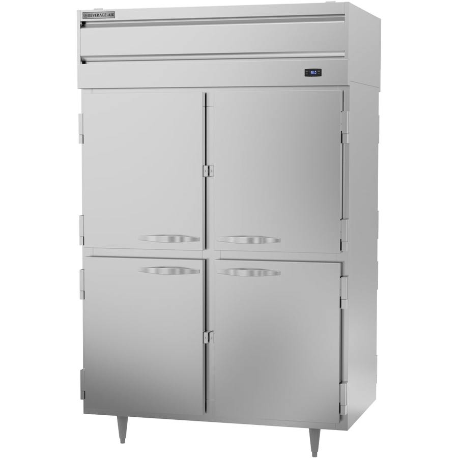 Beverage Air PRD2HC-1AHS, 52 1/8" P-Series Half-Solid Door Reach-In Pass-Thru Refrigerator