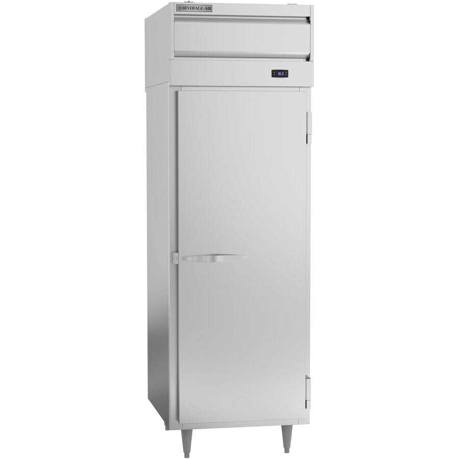 Beverage Air PRD1HC-1AS, 26 1/2 P-Series Solid Door Reach-In Pass-Thru Refrigerator