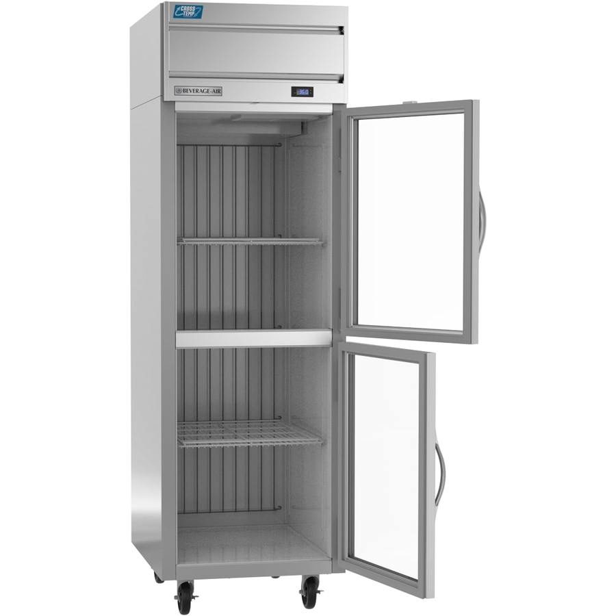 Beverage Air CT1HC-1HG, 22 7/8" Half-Glass Door Top Mount Variable Speed Freezer/Refrigerator