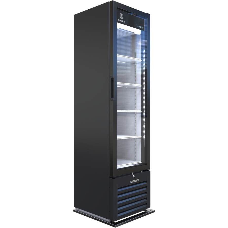 Beverage Air MT08-1H6B, 18 7/8” Black Hinged Door