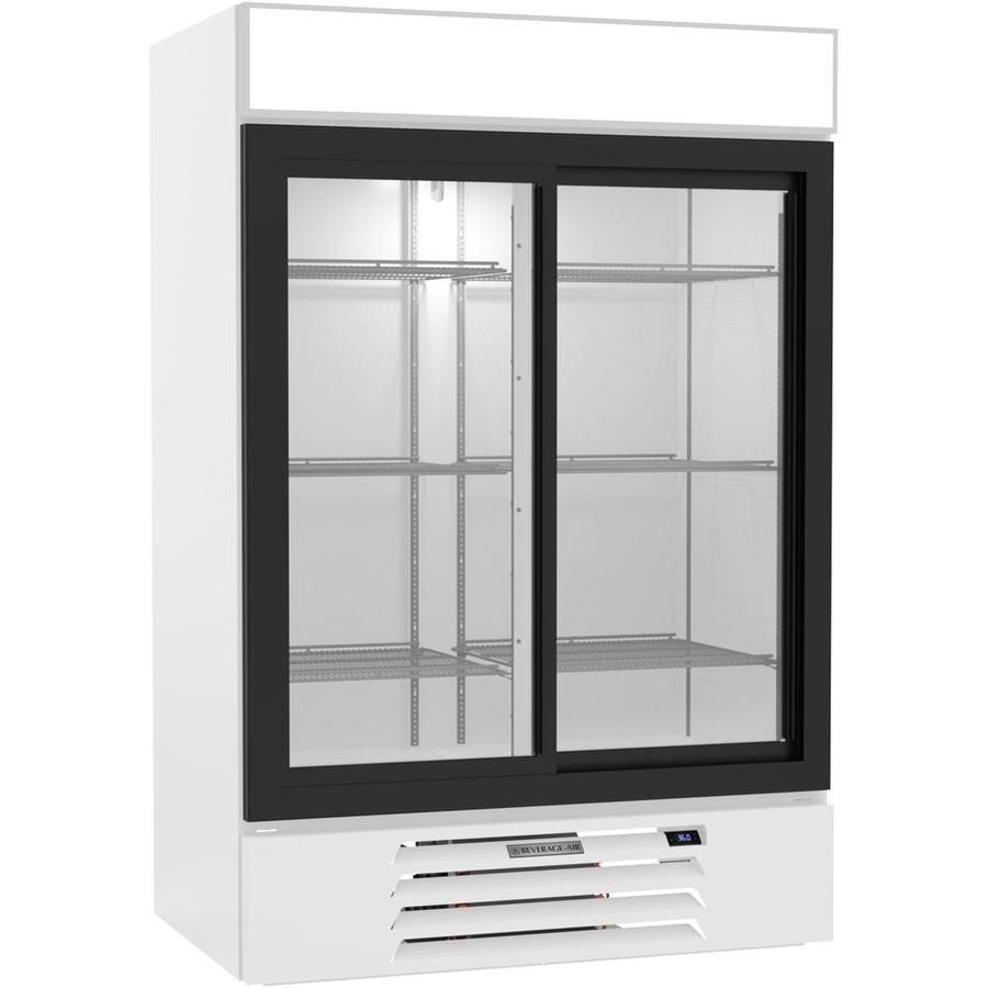 Beverage Air MMR45HC-1-B, 52" Black Sliding Glass Door