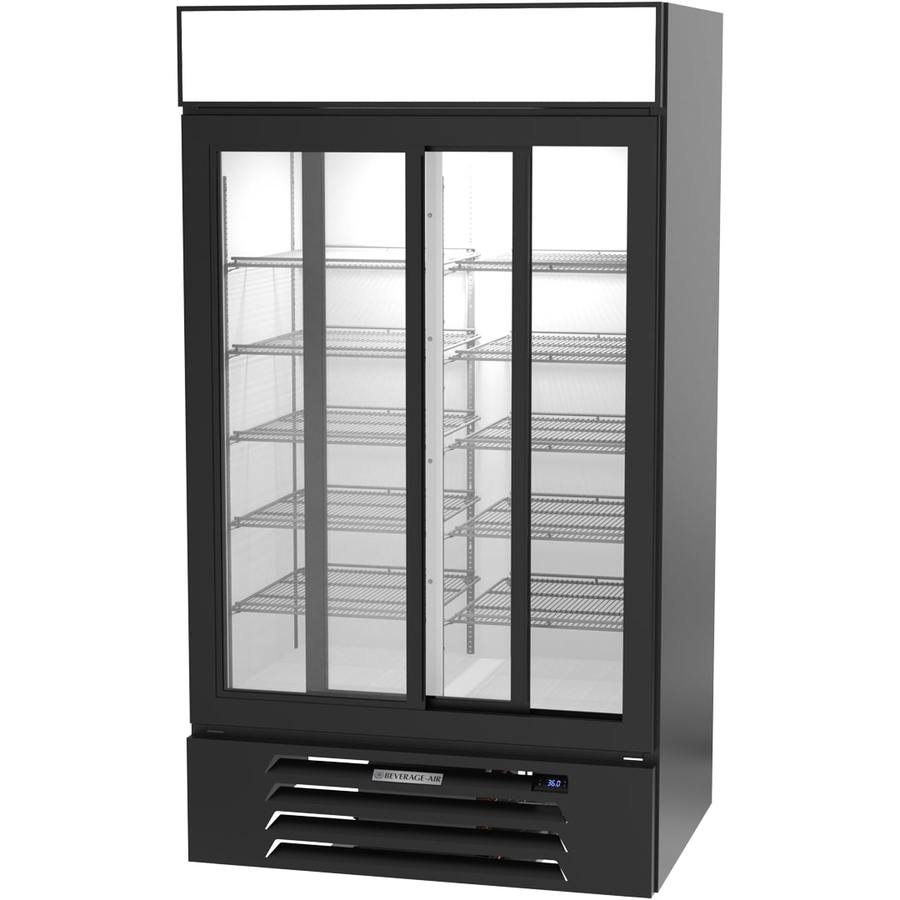 Beverage Air MMR38HC-1-B, 43 1/2" Black Sliding Glass Door