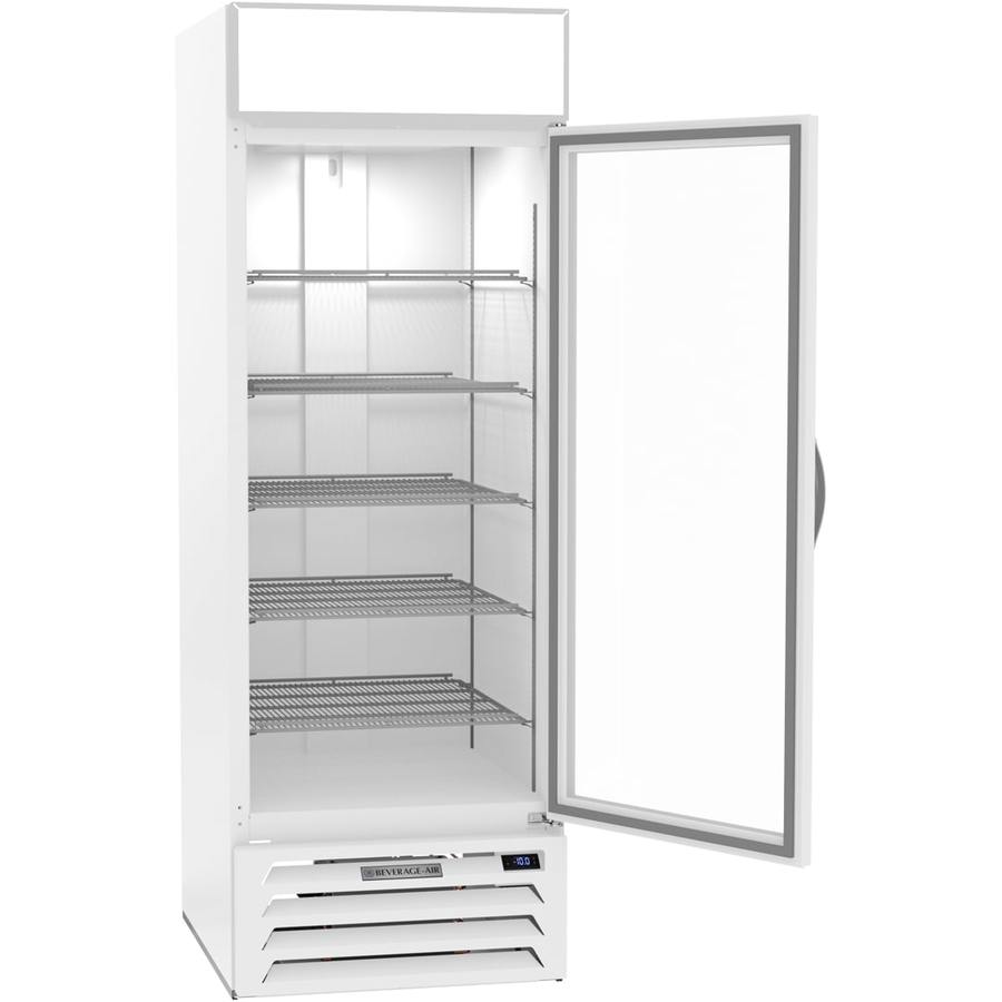 Beverage Air MMF23HC-1-W, 27" White Hinged Single Glass Door
