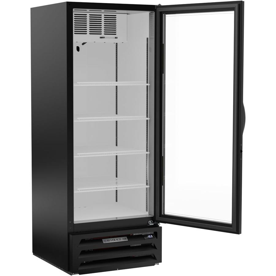 Beverage Air MMF12HC-1-B, 24 1/8 Black Hinged Single Glass Door