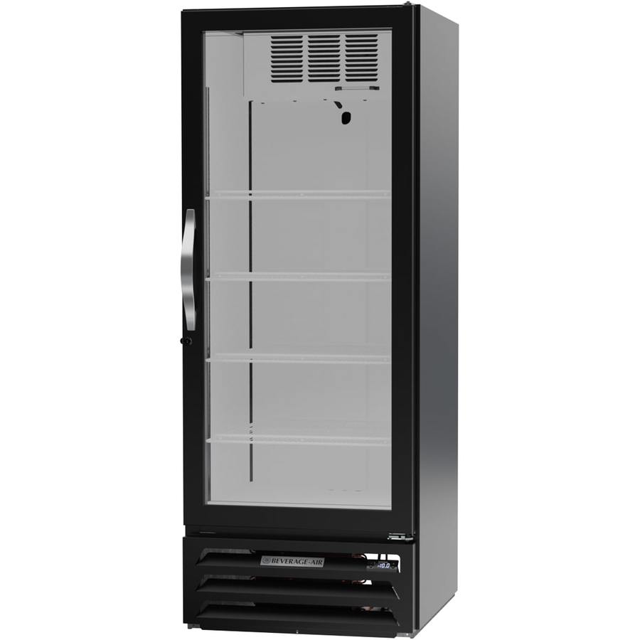 Beverage Air MMF12HC-1-B, 24 1/8 Black Hinged Single Glass Door