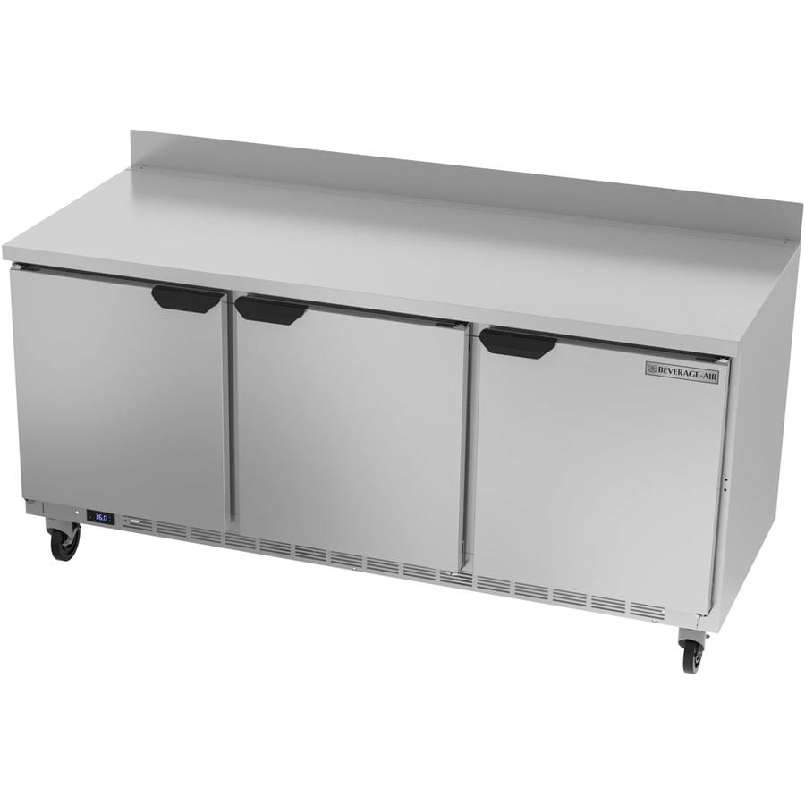 Beverage Air WTR72AHC, 72” Solid Door Worktop Refrigerator
