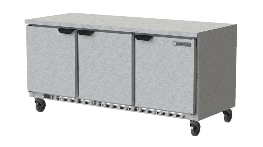 Beverage Air WTR72AHC-FLT, 72” Solid Door With Flat Top