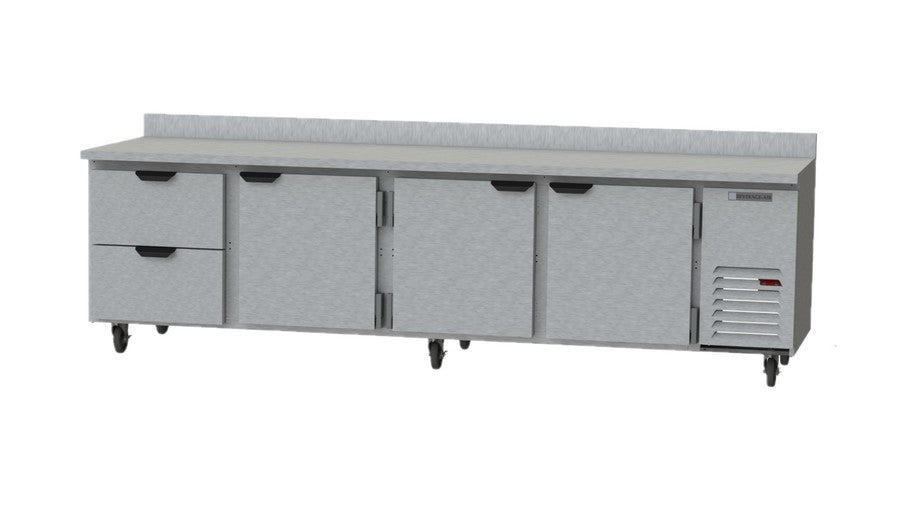Beverage Air WTRD119AHC-4, 119" Four Drawer Worktop Refrigerators