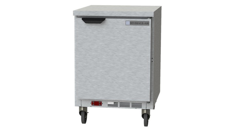 Beverage Air WTF24AHC-FLT, 24" Solid Door With Flat Top Worktop Freezer