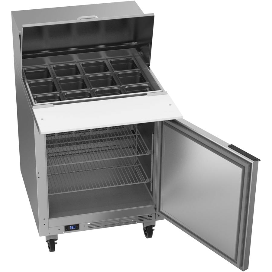 Beverage Air SPE27HC-12M-B, 27" Sandwich Prep Table Mega Top