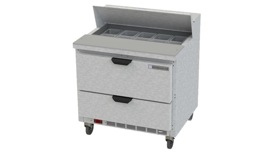 Beverage Air SPED36HC-10-2, 36" Sandwich Prep Table with Drawers